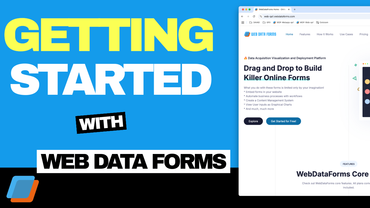 Getting Started with Web Data Forms